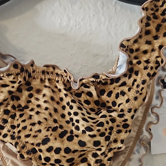 Women's Leopard Shade & Shore Swim Bottoms. Size Med 8-10 NWT - Picture 4 of 10